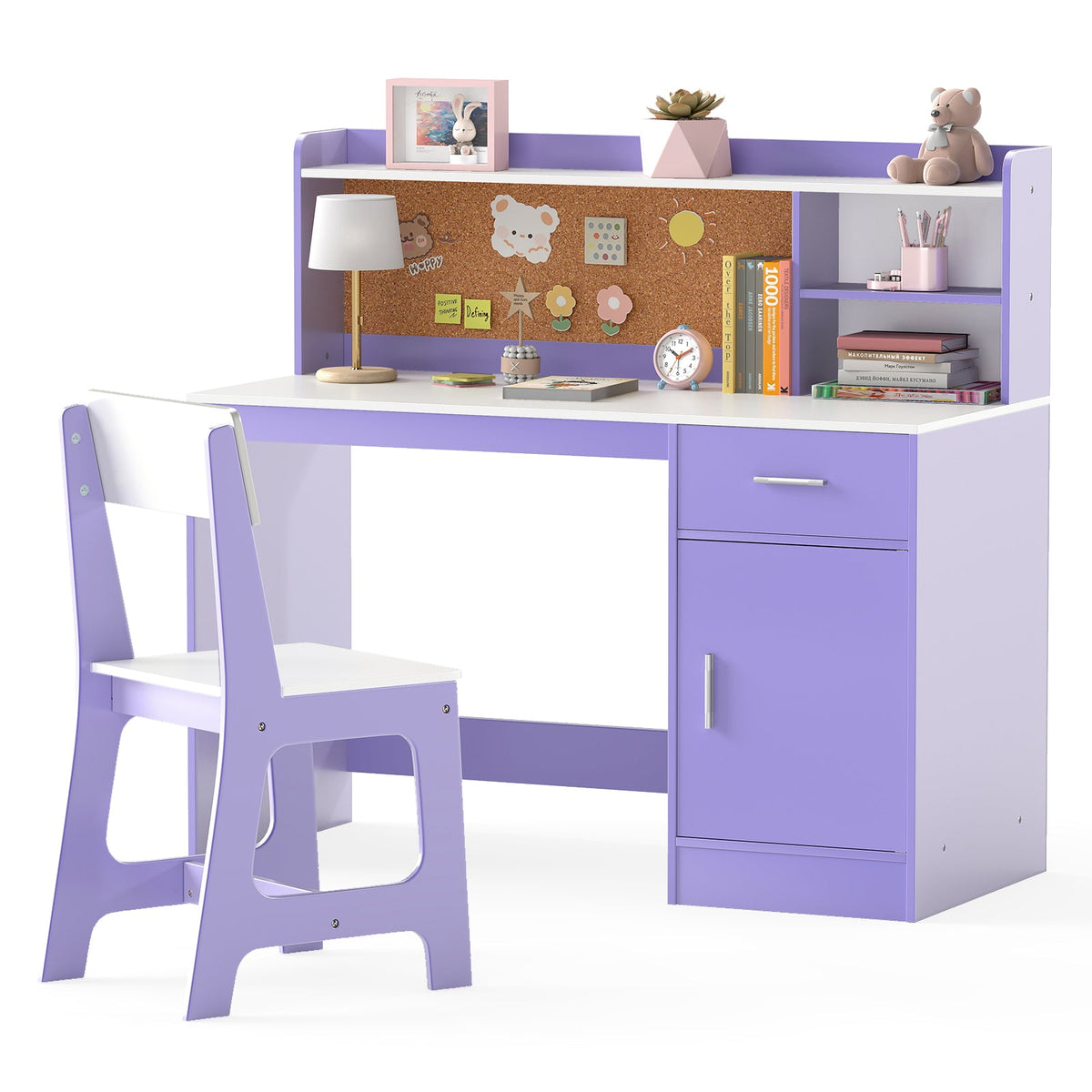 Kids Study Desk and Chair Set Student Table and Chair