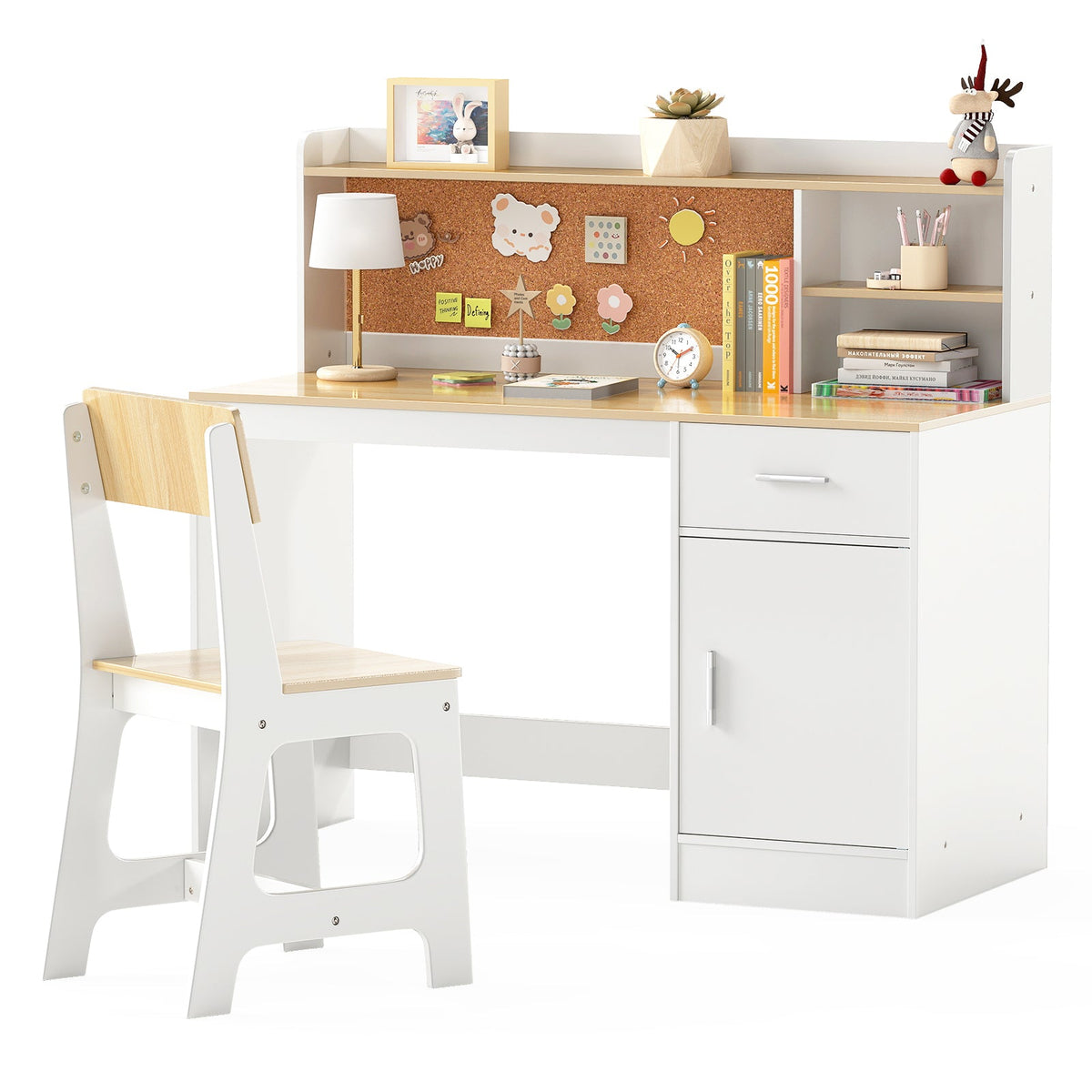 Kids Study Desk and Chair Set Student Table and Chair