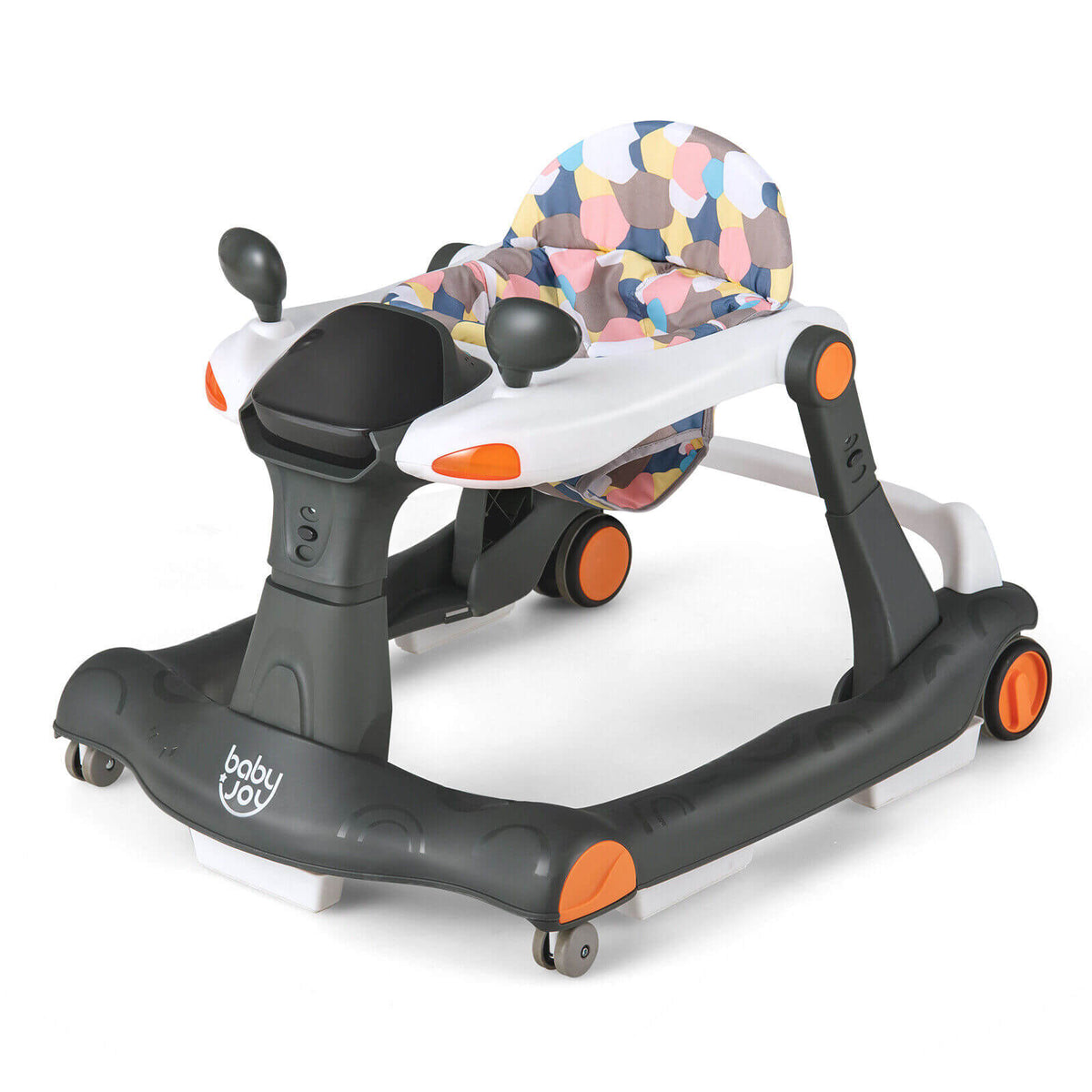 2-in-1 Foldable Activity Push Walker with Adjustable Height