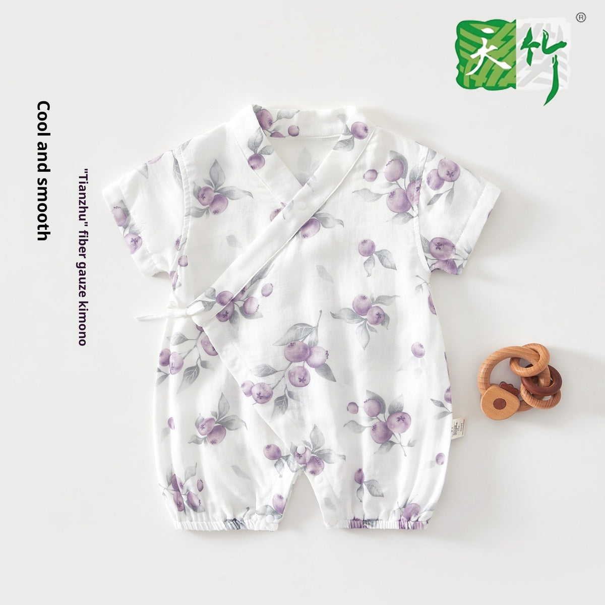 Summer Thin Air-Conditioning Clothes Baby Onesie Short Sleeves