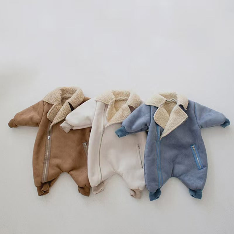 Baby One-piece Fleece Romper Thickened Onesie