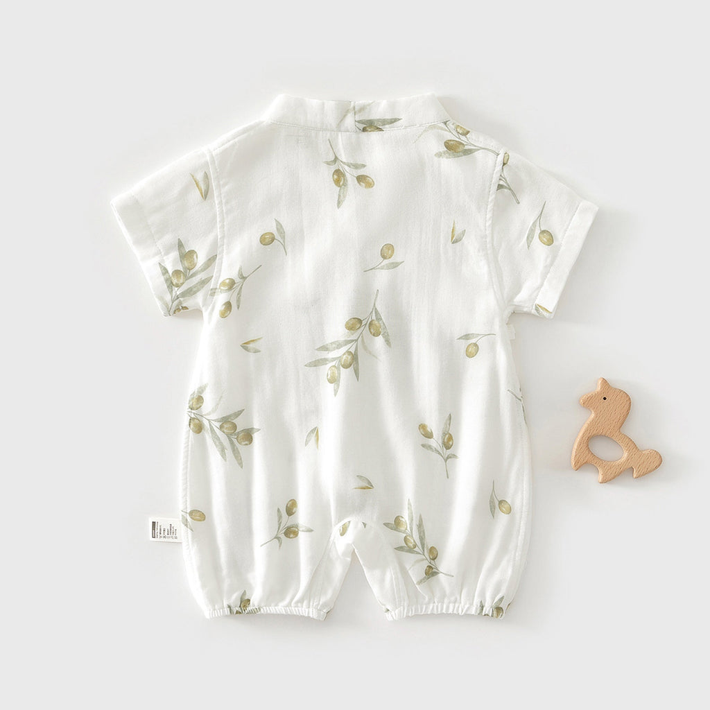 Summer Thin Air-Conditioning Clothes Baby Onesie Short Sleeves