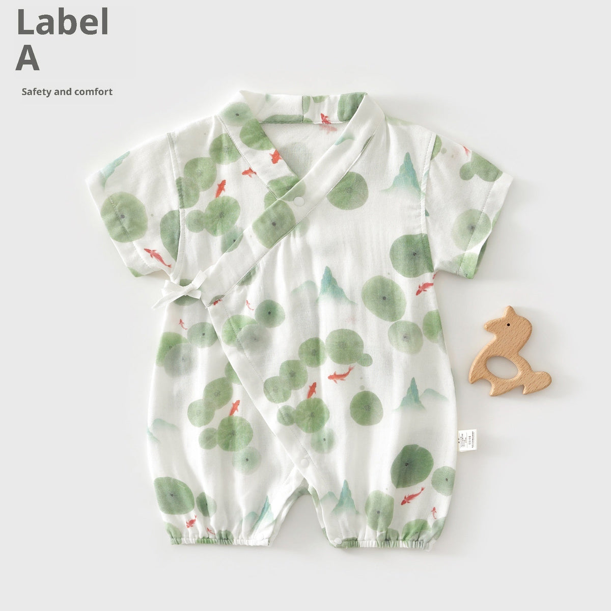 Summer Thin Air-Conditioning Clothes Baby Onesie Short Sleeves