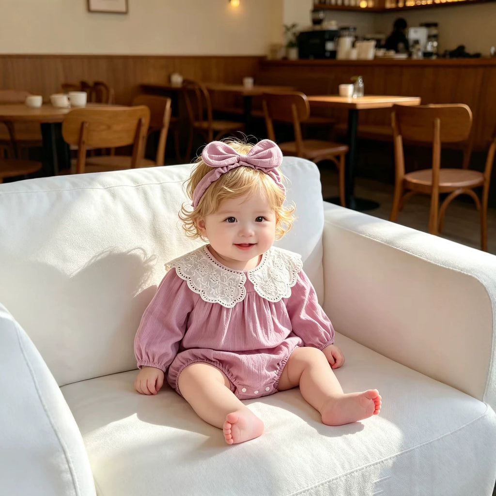 Girls' Long-sleeved Dress Without Hood