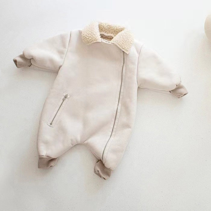 Baby One-piece Fleece Romper Thickened Onesie