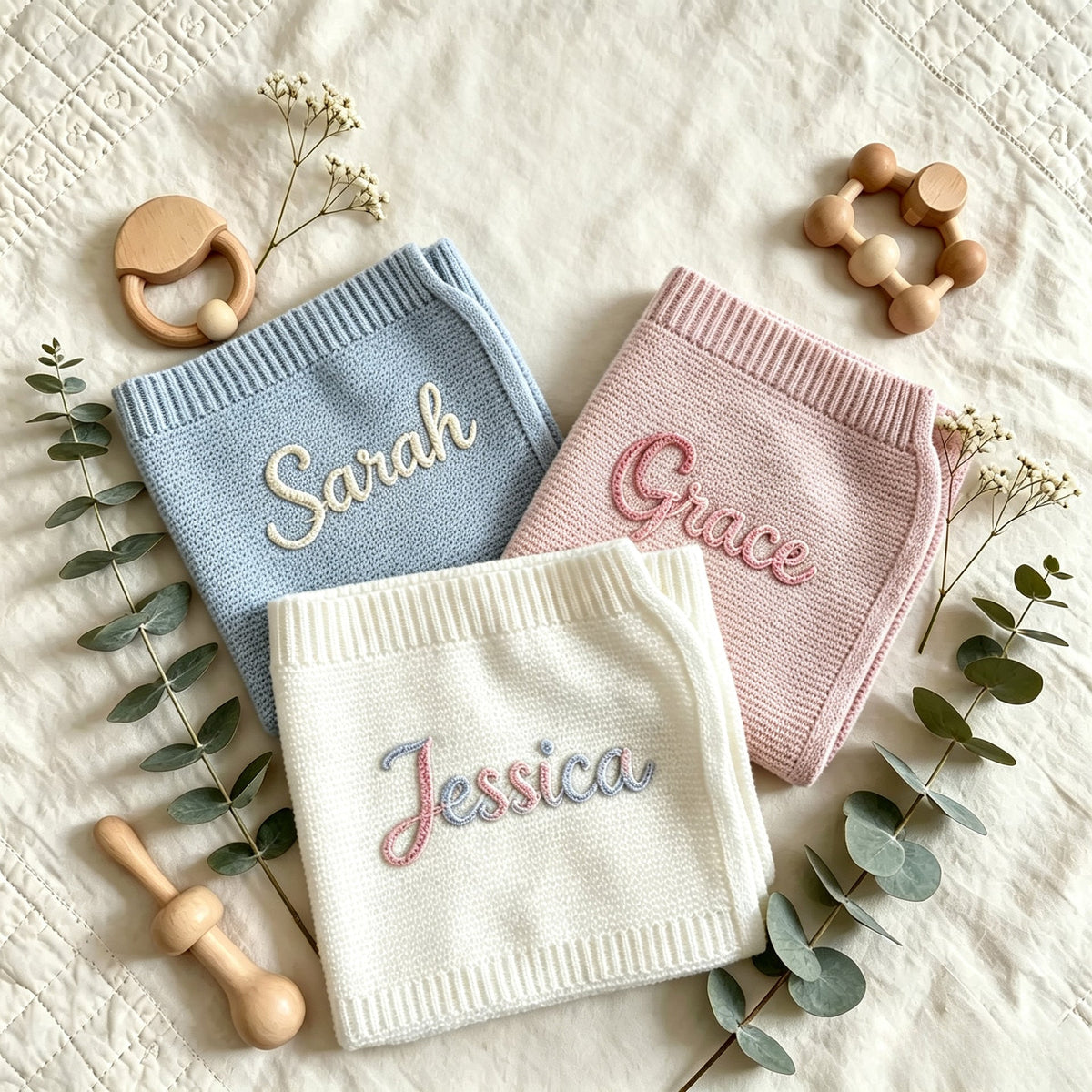 Customized Blanket DIY Name Maternal And Child Products