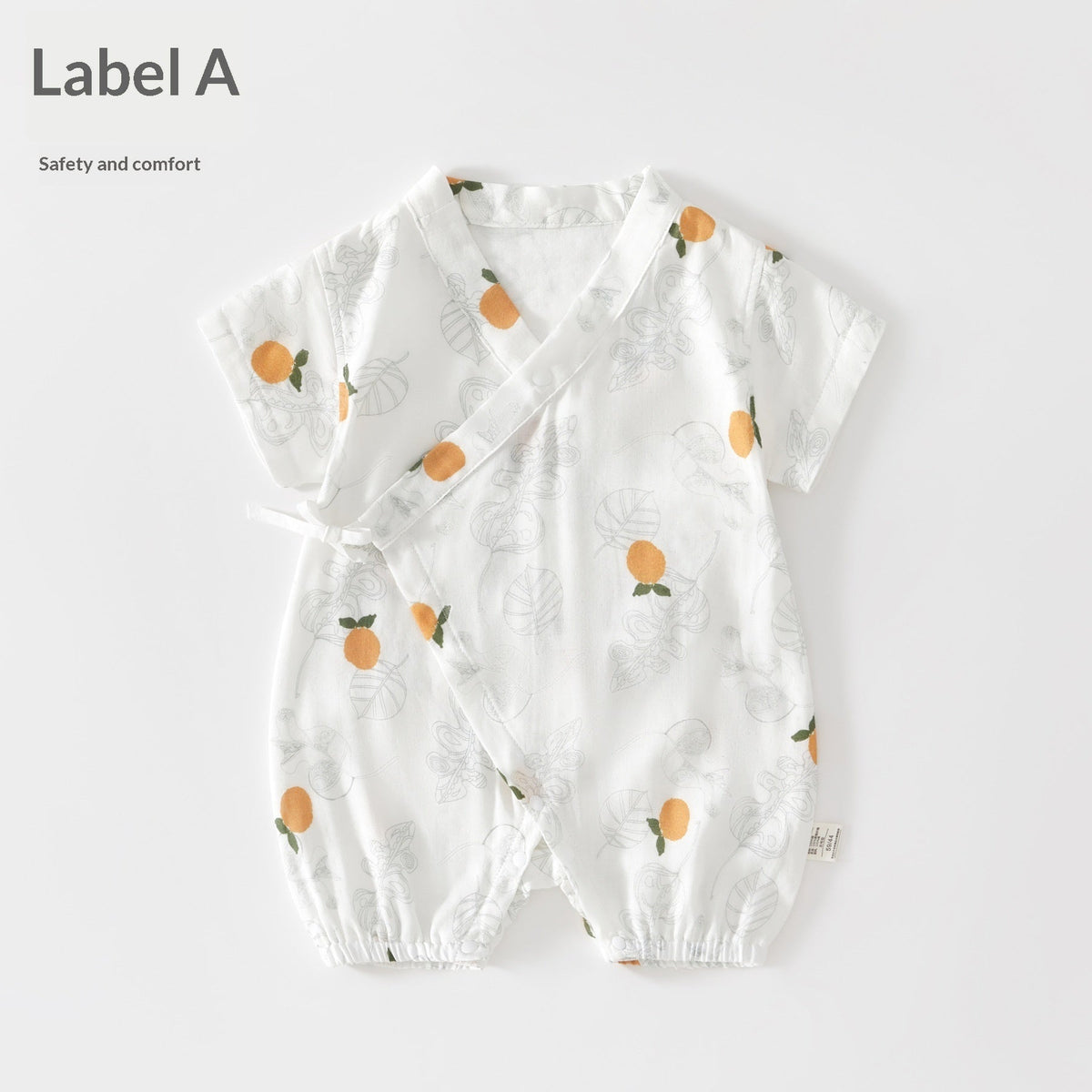 Summer Thin Air-Conditioning Clothes Baby Onesie Short Sleeves