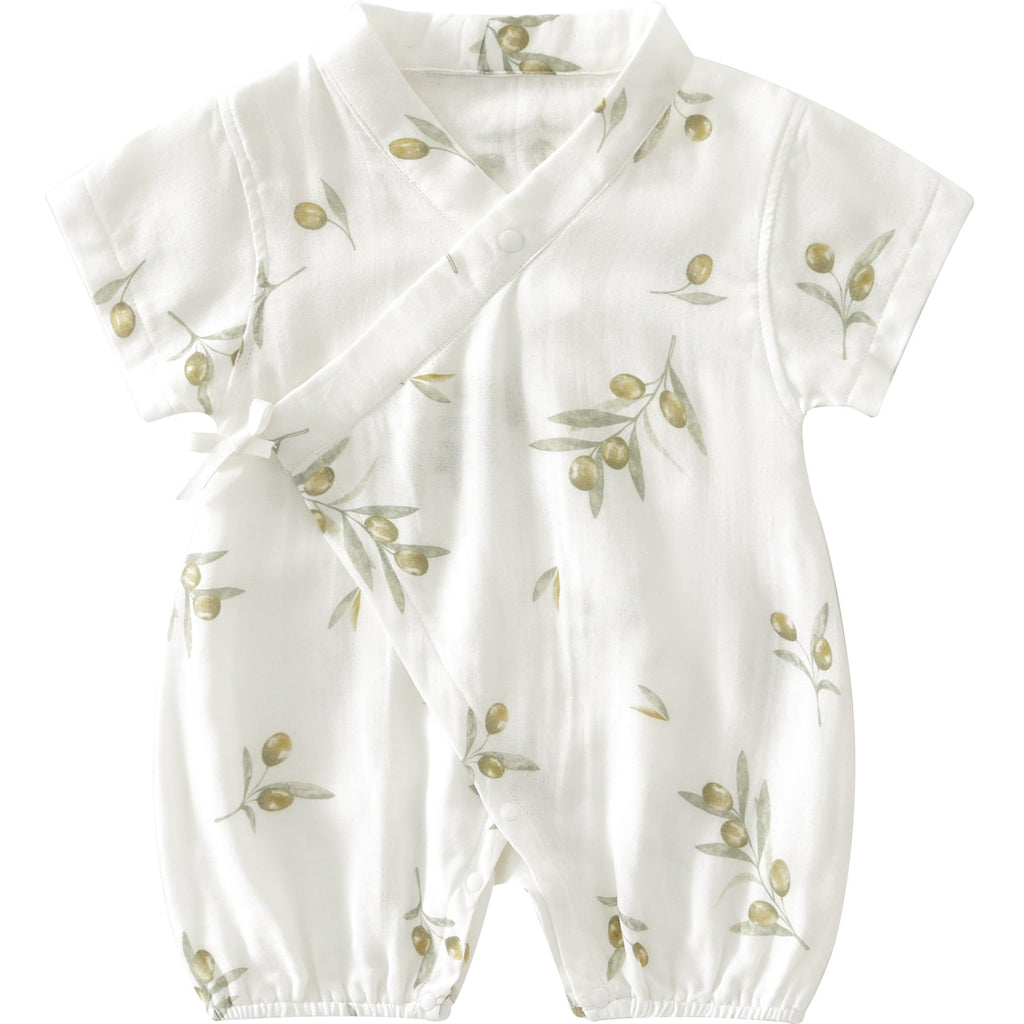 Summer Thin Air-Conditioning Clothes Baby Onesie Short Sleeves