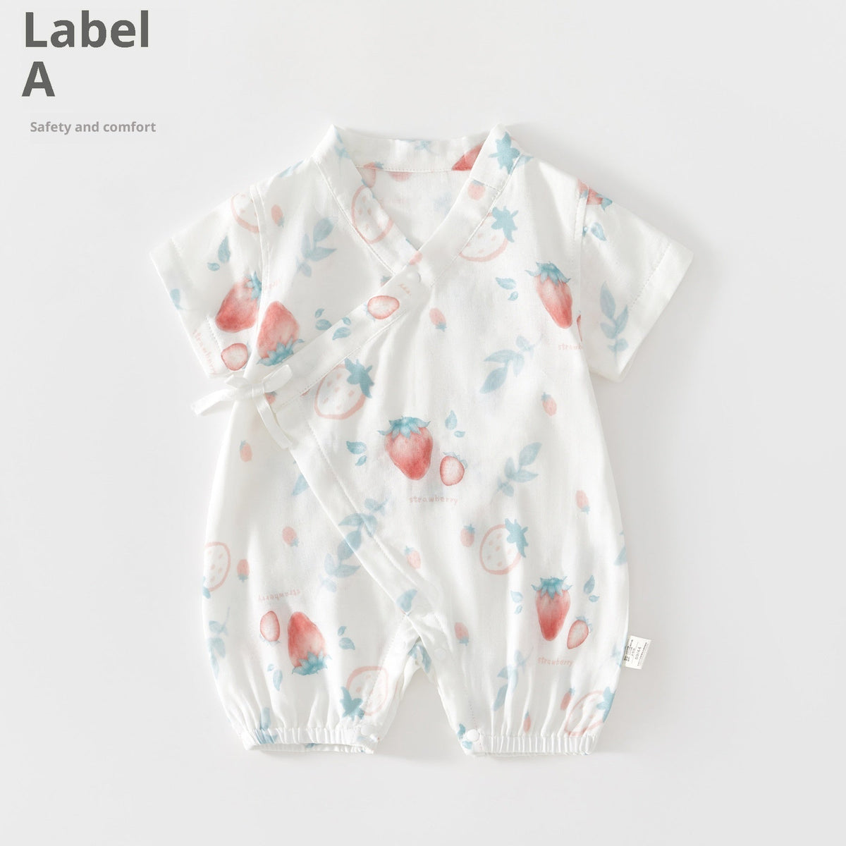 Summer Thin Air-Conditioning Clothes Baby Onesie Short Sleeves