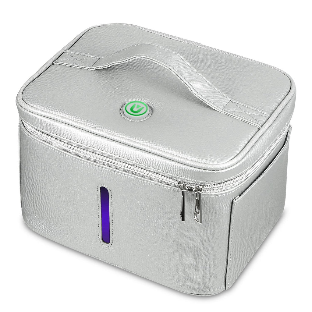 iMounTEK UV Disinfection Bag, Portable LED UV Sanitizer Box USB-Powered Travel UV Cleaner Bag for Baby Bottles Toys Underwear Toothbrush Beauty Tools