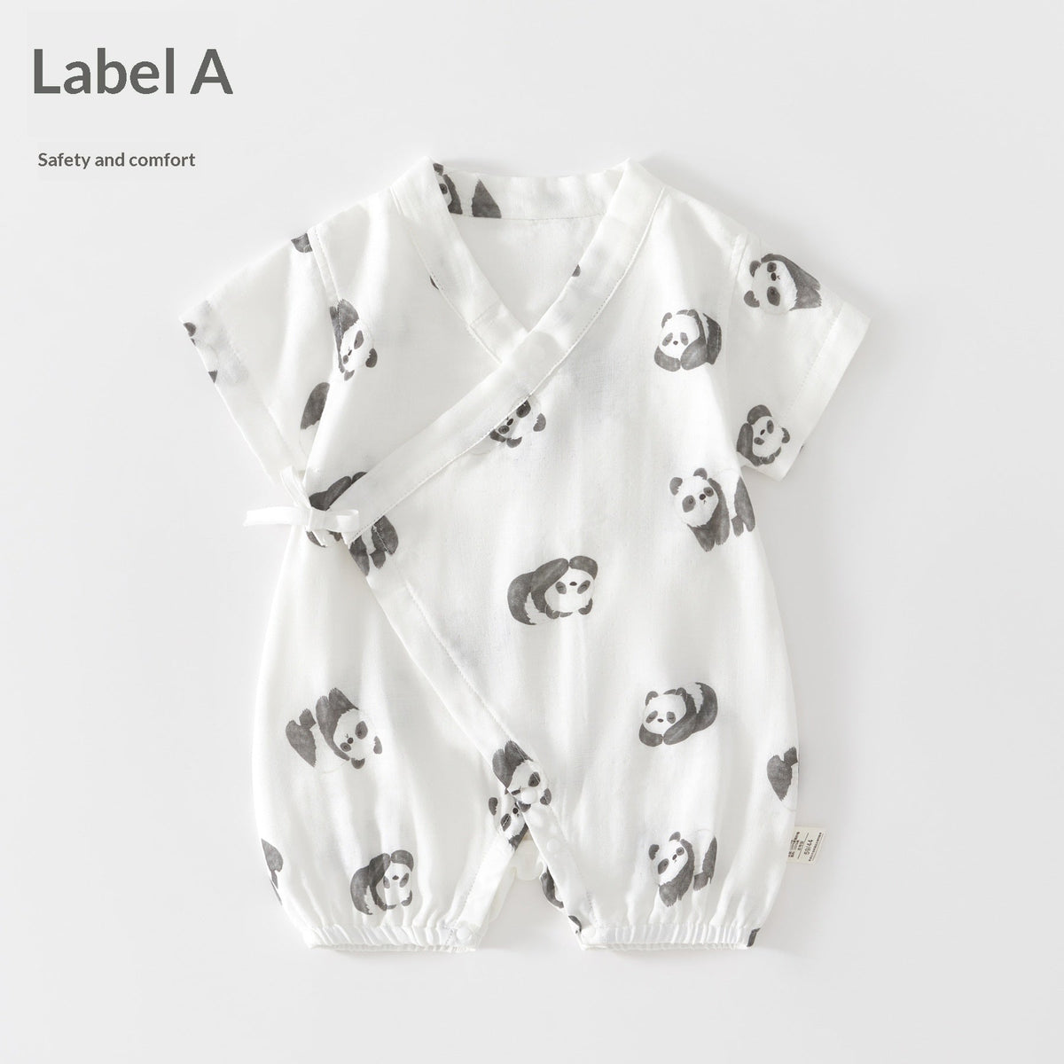 Summer Thin Air-Conditioning Clothes Baby Onesie Short Sleeves