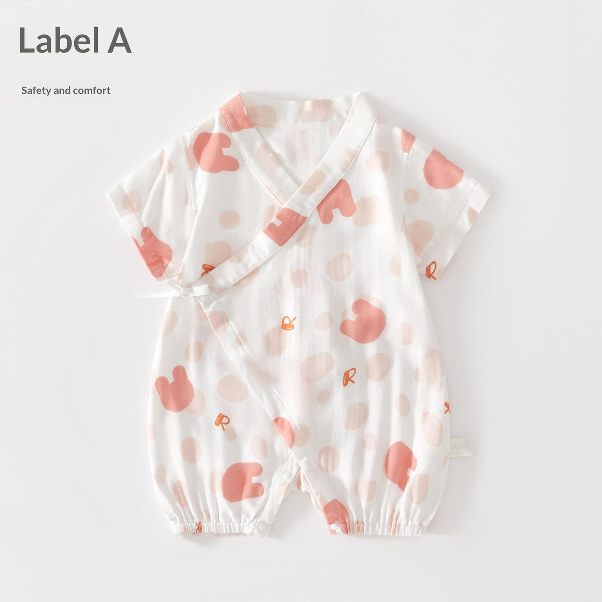 Summer Thin Air-Conditioning Clothes Baby Onesie Short Sleeves