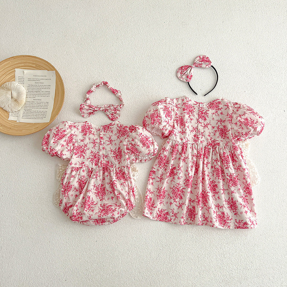 Summer Short-sleeved Dress For Girls