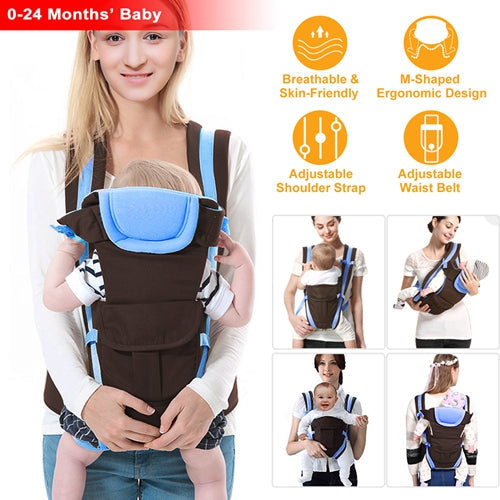 Baby Carrier Wrap Sling – Breathable, Adjustable for Front & Back